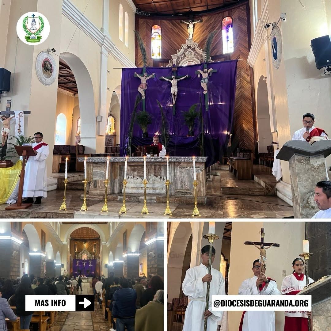 La Catedral de Guaranda celebró el Santo Triduo Pascual con gran devoción