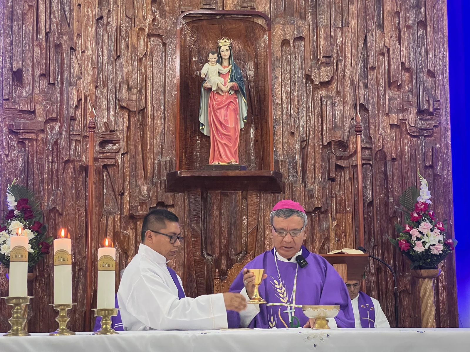 Misa de sufragio por el alma del Papa Francisco en el Santuario Nacional El Guayco
