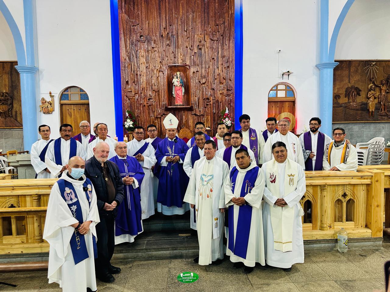 Misa de sufragio por el alma del Papa Francisco en el Santuario Nacional El Guayco